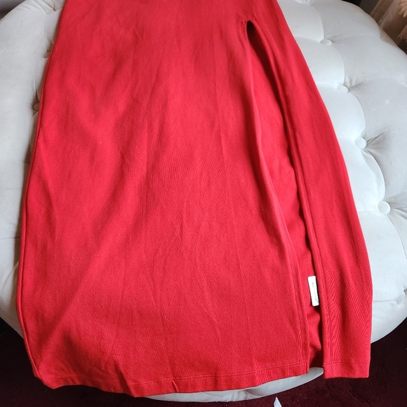 Adidas Maxi Dress red w/ tri-stripes BNWT!!! - Picture 14 of 15